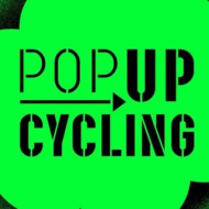 PopUpCycling auf neongrün