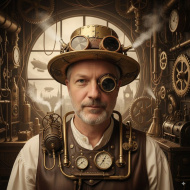 Ein Profilfoto im Steampunk Style